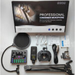 V8S-X sound card + 240 square microphone stand set