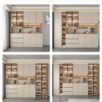 Sideboard integrated against the wall modern simple home living room restaurant - Image 4