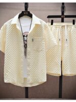 Thin sports casual two-piece suit 2024 summer ice silk - Image 2