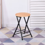 Folding stool home dining chair stool back chair training chair student - Image 12