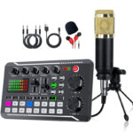 1pc broadcast sound card,  recording equipment microphone - Image 9