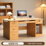 Computer desk table desktop bedroom home desk office desk and chair set with drawer writing desk workbench - Image 27