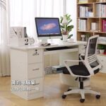 Computer desk table desktop bedroom home desk office desk and chair set with drawer writing desk workbench - Image 23