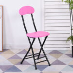 Folding stool home dining chair stool back chair training chair student - Image 23