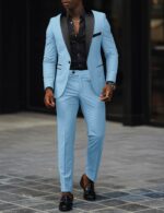 Business casual men wedding groom suit - Image 13