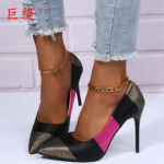 Foreign trade large size pointed toe high heels - Image 4