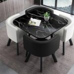 Simple square negotiation table and chair combination shop - Image 54