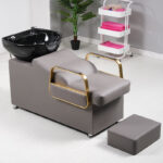 Hair Salon Shampoo Bed, Semi-Reclining Hair Salon Flushing Bed - Image 11