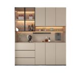 Sideboard integrated against the wall modern simple home living room restaurant - Image 5