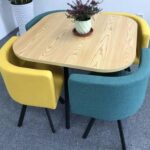 Simple modern negotiation reception table and chair combination office leisure milk tea coffee shop rental house dining table - Image 26