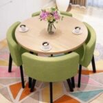 Simple modern negotiation reception table and chair combination office leisure milk tea coffee shop rental house dining table - Image 23