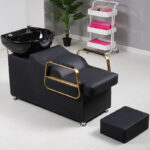 Hair Salon Shampoo Bed, Semi-Reclining Hair Salon Flushing Bed - Image 9