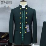 Metal button embroidery Zhongshan men's suit two-piece suit new style wedding - Image 10