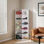 360 degree rotating shoe rack multi-layer shoe cabinet shoe bag rack - Image 3