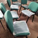 Simple modern company staff office training chair fully equipped straight chair - Image 9