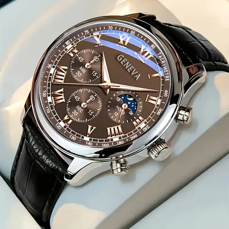 O1CN01lLowKo1pGZH6Cnsnn_!!2218406385333-0-cib Men business automatic watches glass quartz watches - Image 1