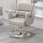 New light luxury rotating stainless steel hair cutting chair - Image 6
