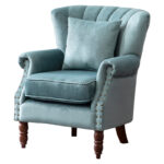 Modern American Single Holland Velvet Sofa Chair - Image 6