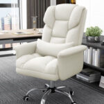 Computer chair boss business office chair  【乳胶款】米白色