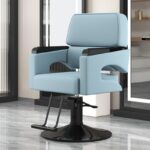 chair barber shop perm, dyeing, hair cutting, rotating and lifting hairdressing chair, hair salon comfortable leather hairdressing chair - Image 8