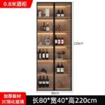 Sideboard integrated against the wall modern simple home living room restaurant - Image 9