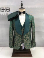 New style fashion African jacquard dress style three-piece suit - Image 2