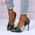 Foreign trade large size pointed toe high heels - Image 3
