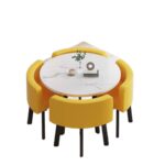 Retractable dining table for small apartment, home, shop, negotiation table - Image 6
