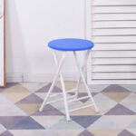 Folding stool home dining chair stool back chair training chair student - Image 10