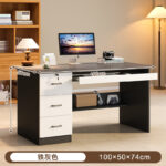 Computer desk table desktop bedroom home desk office desk and chair set with drawer writing desk workbench - Image 21