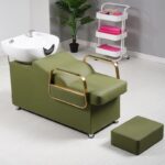 Hair Salon Shampoo Bed, Semi-Reclining Hair Salon Flushing Bed - Image 12