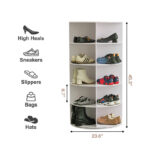 360 degree rotating shoe rack multi-layer shoe cabinet shoe bag rack - Image 6