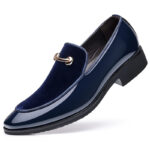 British suede patent leather casual shoes - Image 5