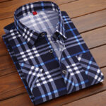 Summer men's short-sleeved plaid shirt - Image 3