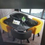 Simple square negotiation table and chair combination shop - Image 56