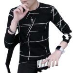 Autumn new men's long-sleeved T-shirt thin tops 2023 Korean style - Image 5