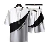 Casual short-sleeved shorts suit men's large size trendy - Image 4