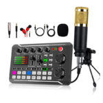 Live sound card mixer hot sale F998 sound card BM800 condenser microphone set - Image 7