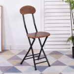 Folding stool home dining chair stool back chair training chair student - Image 20