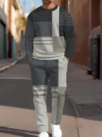 Casual sports suit menlong-sleeved trousers - Image 13