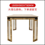 Nordic light luxury marble dining table western dining table home small apartment stylish dining table and chair combination modern simple table - Image 15