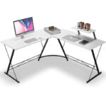 Simple Panel-Type L-Shaped Corner Computer Desk - Image 8