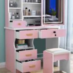 small apartment dressing table simple integrated dressing table - Image 38