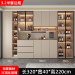 Sideboard integrated against the wall modern simple home living room restaurant - Image 26