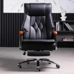 New Genuine Leather Executive Chair Home Office Chair - Image 4