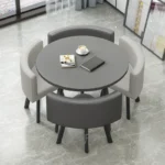 Waterproof Study Dining Table Onement Small Nordic Newclassic Coffee Nail Dining Table - Image 3