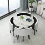 Waterproof Study Dining Table Onement Small Nordic Newclassic Coffee Nail Dining Table - Image 5