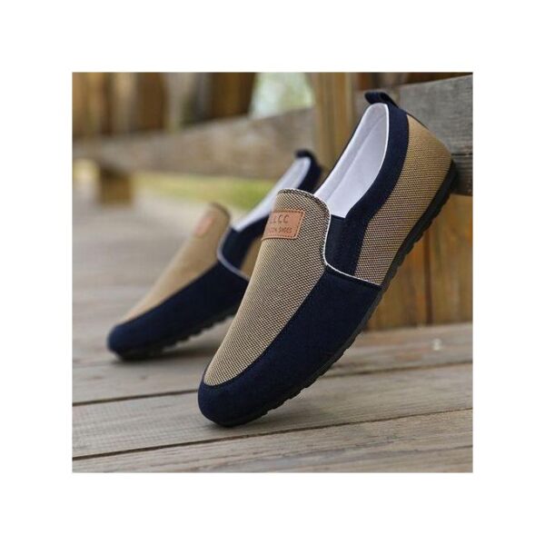 AIDAILU Men's Canvas Sneakers Work Leisure Outdoor Shoes - Brown