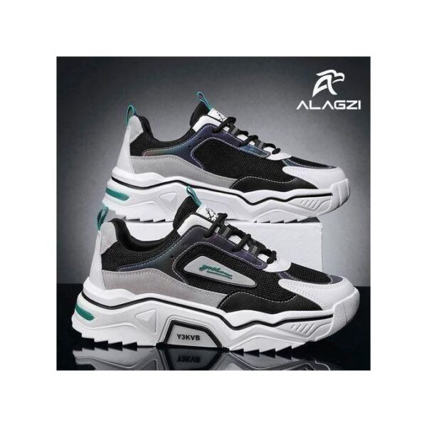 ALagzi 2025 Mens Casual Sci-Fi Warrior Shoes Running Sneakers - Black/Green