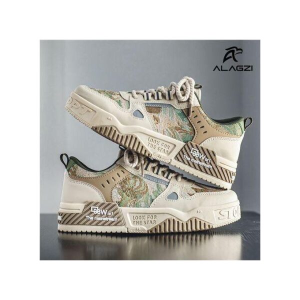 ALagzi New Young Fashion Trendy Board Shoes - Beige
